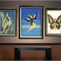 ART DECO GIRL FLYING BIRD LADY WINGS CANVAS PRINT LARGE