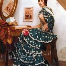 VINTAGE FLAMENCO DANCER SPANISH DANCE 3 CANVAS PRINT