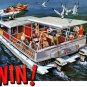 1961 CHRIS CRAFT PLEASURE BOAT CANVAS ART PRINT LARGE