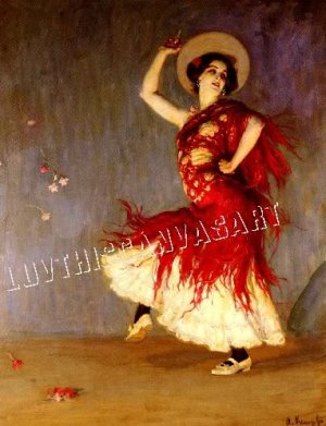 VINTAGE FLAMENCO DANCER SPANISH DANCE CANVAS ART PRINT