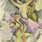 ART DECO ETCHING SPANISH DANCE DANCERS CANVAS PRINT BIG