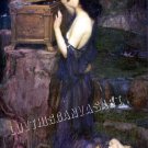 VINTAGE PANDORAS BOX FANTASY GIRL MYTH CANVAS ART PRINT