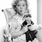 VINTAGE SHIRLEY TEMPLE & DOLL PHOTO 3 CANVAS ART PRINT