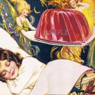 VINTAGE JELLO CHILD FANTASY FAIRIES CANVAS ART PRINT