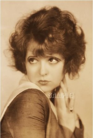 CLARA BOW SILENT FILM STAR SEXY PHOTO CANVAS ART PRINT