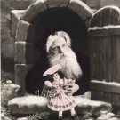 VICTORIAN CHRISTMAS ANTIQUE DOLL SANTA CANVAS ART PRINT