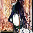 ART DECO NOUVEAU PEACOCK LADY COSTUME BIRD CANVAS PRINT