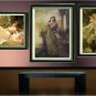VINTAGE LADY MAIDEN ANGEL CUPID WHISPER CANVAS PRINT