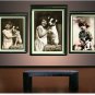 VINTAGE JACK RUSSELL TERRIER DOG GIRL CANVAS PRINT BIG