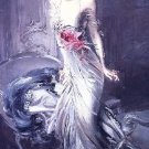 VINTAGE BOLDINI BEAUTIFUL WOMEN COSTUME 2 CANVAS PRINT