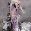 VINTAGE BOLDINI BEAUTIFUL WOMEN COSTUME CANVAS PRINT