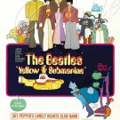 VINTAGE BEATLES  YELLOW SUBMARINE CANVAS PRINT LARGE