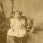 ANTIQUE PHOTO TEDDY BEAR GIRL CHILD CANVAS ART PRINT
