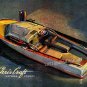 VINTAGE CHRIS CRAFT PLEASURE BOAT CANVAS ART PRINT -BIG