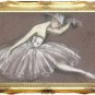 VINTAGE FRENCH BALLET DANCE SKETCH CANVAS ART PRINT