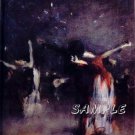 VINTAGE SPANISH DANCE FLAMENCO DANCERS LARGE CANVAS ART