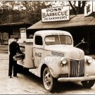 VINTAGE COLA SODA COKE DELIVERY MAN TRUCK CANVAS PRINT