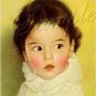 VINTAGE DIONNE QUINTUPLET EMILE BABY CANVAS ART BIG
