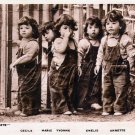 VINTAGE DIONNE QUINTUPLET PHOTO CANVAS ART PRINT- LARGE