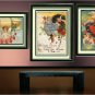 VICTORIAN VALENTINE CARD CUPID REFLECTION CANVAS  PRINT