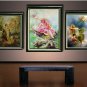 VINTAGE WATER NYMPH GODDESS CHERUB SWANS CANVAS PRINT