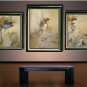 VINTAGE FAIRIES BIRD ILLUSTRATION CANVAS ART PRINT-BIG