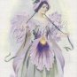 VINTAGE FRENCH FLOWER FAIRY ORCHID FANTASY CANVAS PRINT