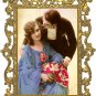 DECO RISQUE LOVERS KISS KIMONO FAN PHOTO CANVAS PRINT