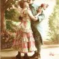 DECO RISQUE LOVERS KISS KIMONO FAN PHOTO CANVAS PRINT