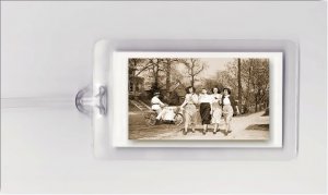 GOOD HUMOR ICE CREAM CART  - 2 ARTISTIC LUGGAGE TAGS