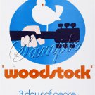 1969 WOODSTOCK FESTIVAL PEACE LOVE MUSIC CANVAS ART BIG