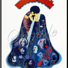 1969 WOODSTOCK FESTIVAL MUSIC LOVE PEACE CANVAS ART BIG