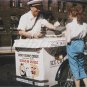 VINTAGE GOOD HUMOR MAN CART GIRL BIKE CANVAS ART LARGE