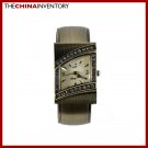 LADIES BRONZE TONE CRYSTAL METALLIC BANGLE WATCH
