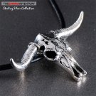 925 STERLING SILVER WILD BUFFALO SKULL PENDANT SIL0320