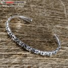 925 STERLING SILVER CROSS BANGLE BRACELET SIL0362