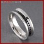 SIZE 10 STAINLESS STEEL WEDDING BAND RING R0706