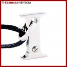 STAINLESS STEEL ALPHABET I PENDANT NECKLACE P0364I