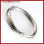 GIRLS STAINLESS STEEL CABLE ROPE BANGLE BRACELET B0365