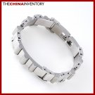 MENS STAINLESS STEEL HEAVY DUTY HANDCUFF BRACELET B0406