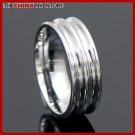 MENS SIZE 10 TUNGSTEN CARBIDE GROOVE RING WEDDING R4006