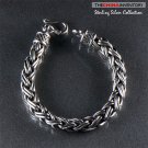 HEAVY 925 STERLING SILVER WOVEN CHAIN BRACELET SIL0314