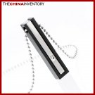 STAINLESS STEEL SLIM CZ TAG PENDANT NECKLACE P1116