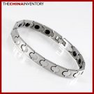 8MM 8"" STAINLESS STEEL HEALTH THERAPY BRACELET B1117