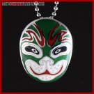 CHINESE OPERA STAINLESS STEEL FACE MASK PENDANT P0823