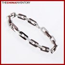 8"" STAINLESS STEEL TWO TONE CHAIN BRACELET B1413A