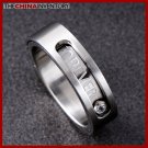 SIZE 5 STAINLESS STEEL LOVE BAND RING R0704B