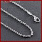 22"" STAINLESS STEEL TWISTED CHAIN NECKLACE N0712