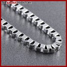4MM 22"" STAINLESS STEEL BOX CHAIN NECKLACE N0513