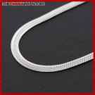 4mm 20"" STAINLESS STEEL FLAT SNAKE CHAIN NECKLACE N1609